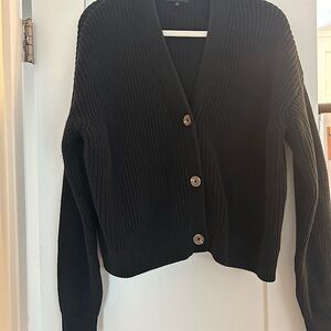 Elegant Black Women's Cardigan Sweater by Quince